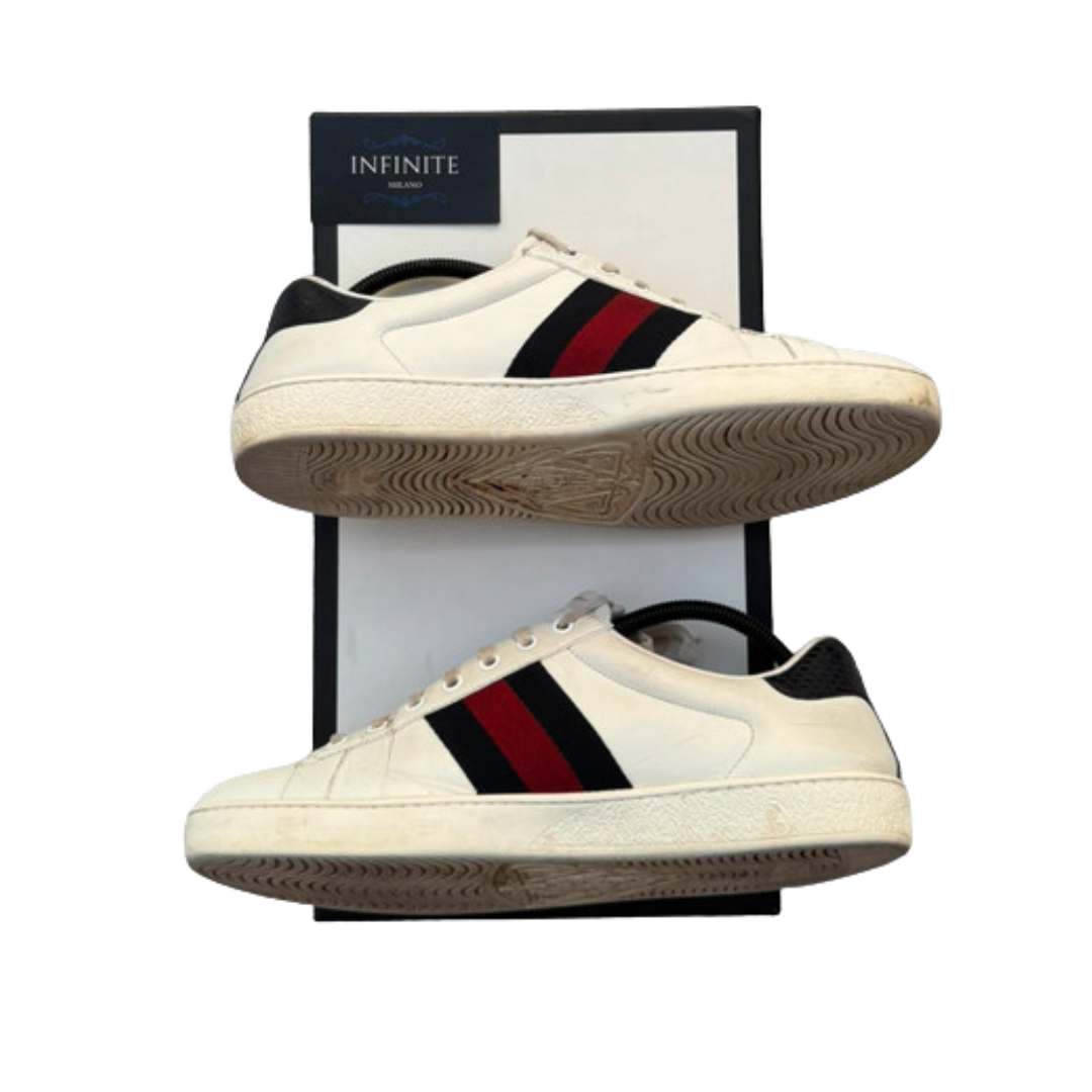 Gucci Ace Sneakers (White)