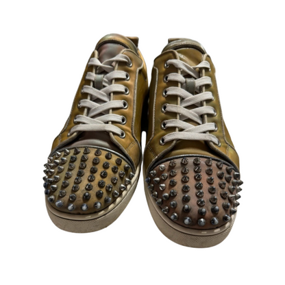 Christian Louboutin Louis Junior Spike Sneakers (Khaki)