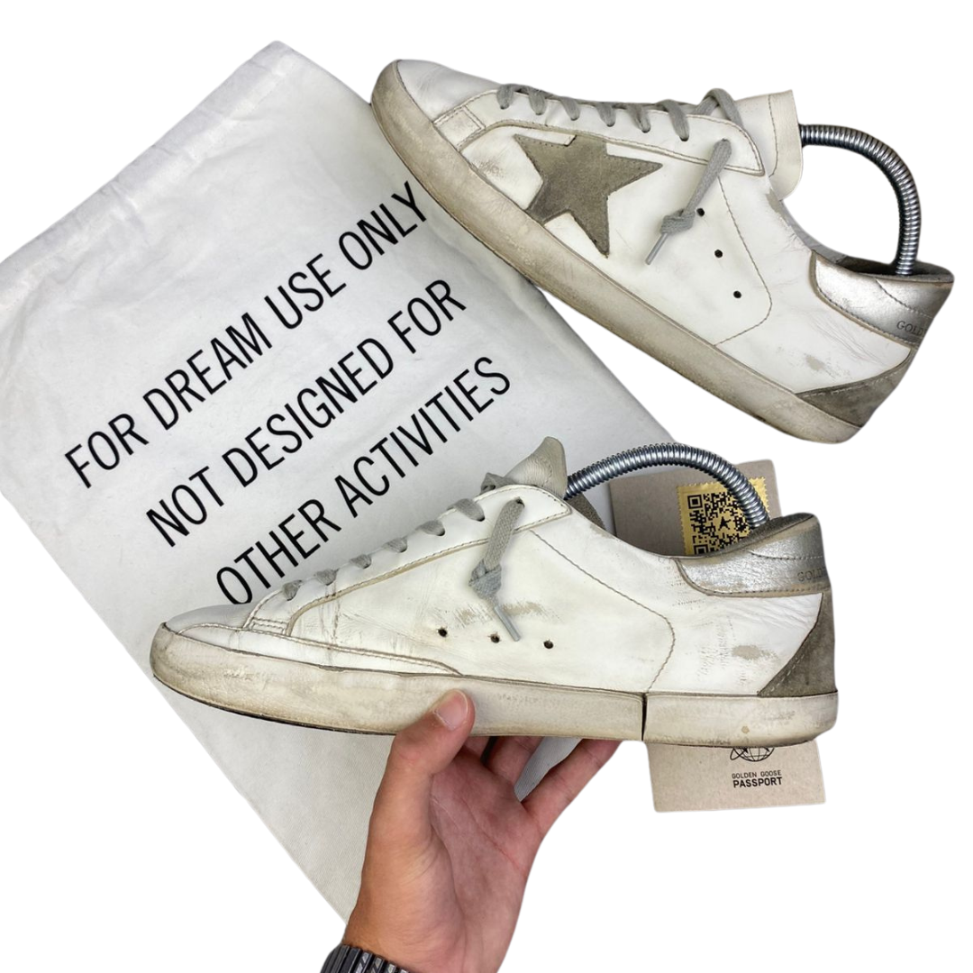 Golden Goose Superstar Sneakers (White Grey)