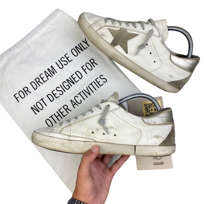 Golden Goose Superstar Sneakers (White Grey)