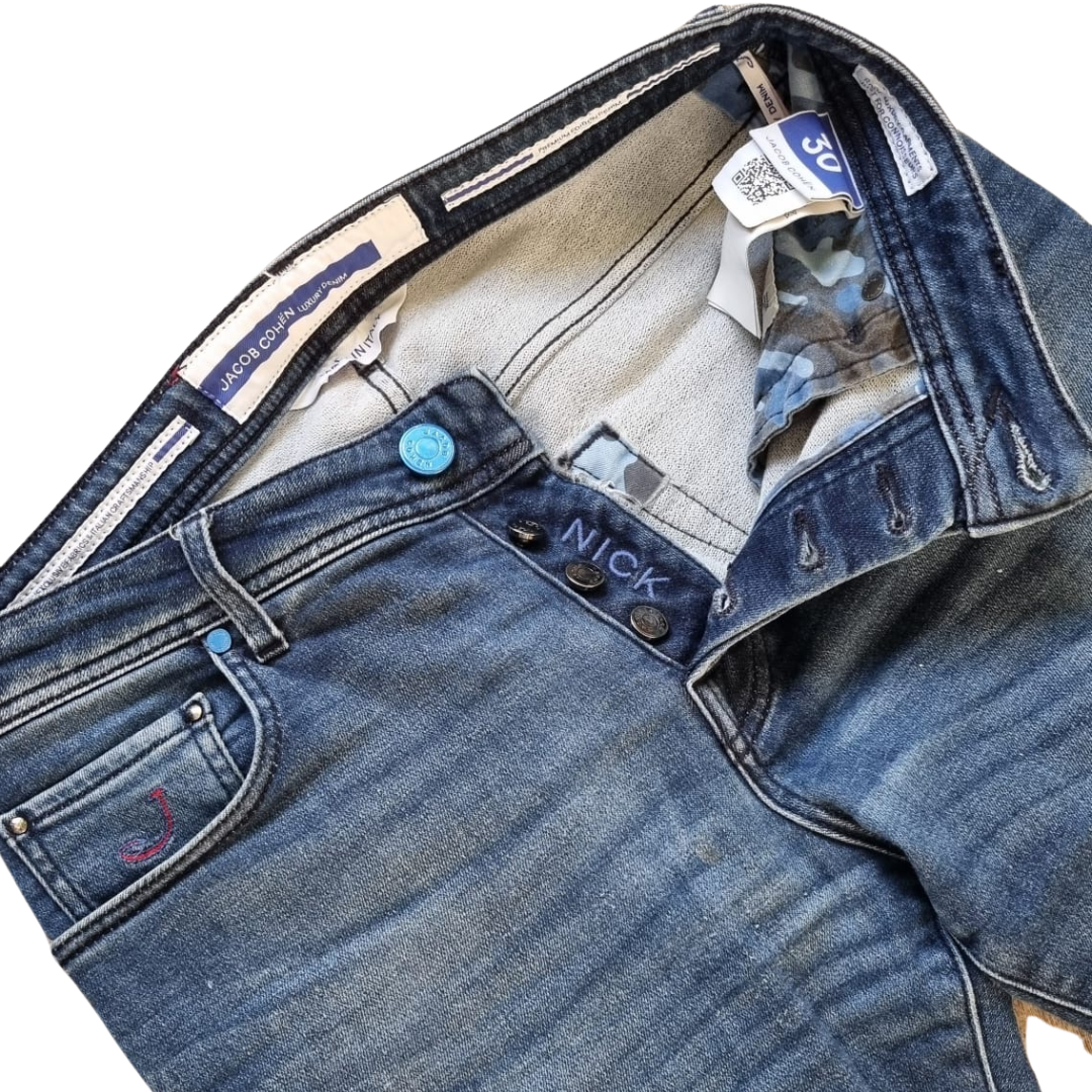 Jacob Cohën Nick Slim Fit Jeans (Navy)