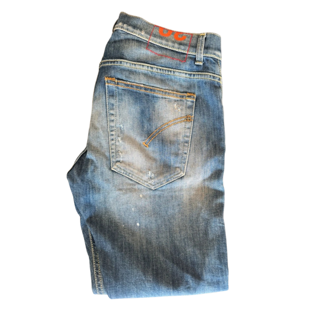 Dondup George Distressed Skinny Fit Jeans (Blue)