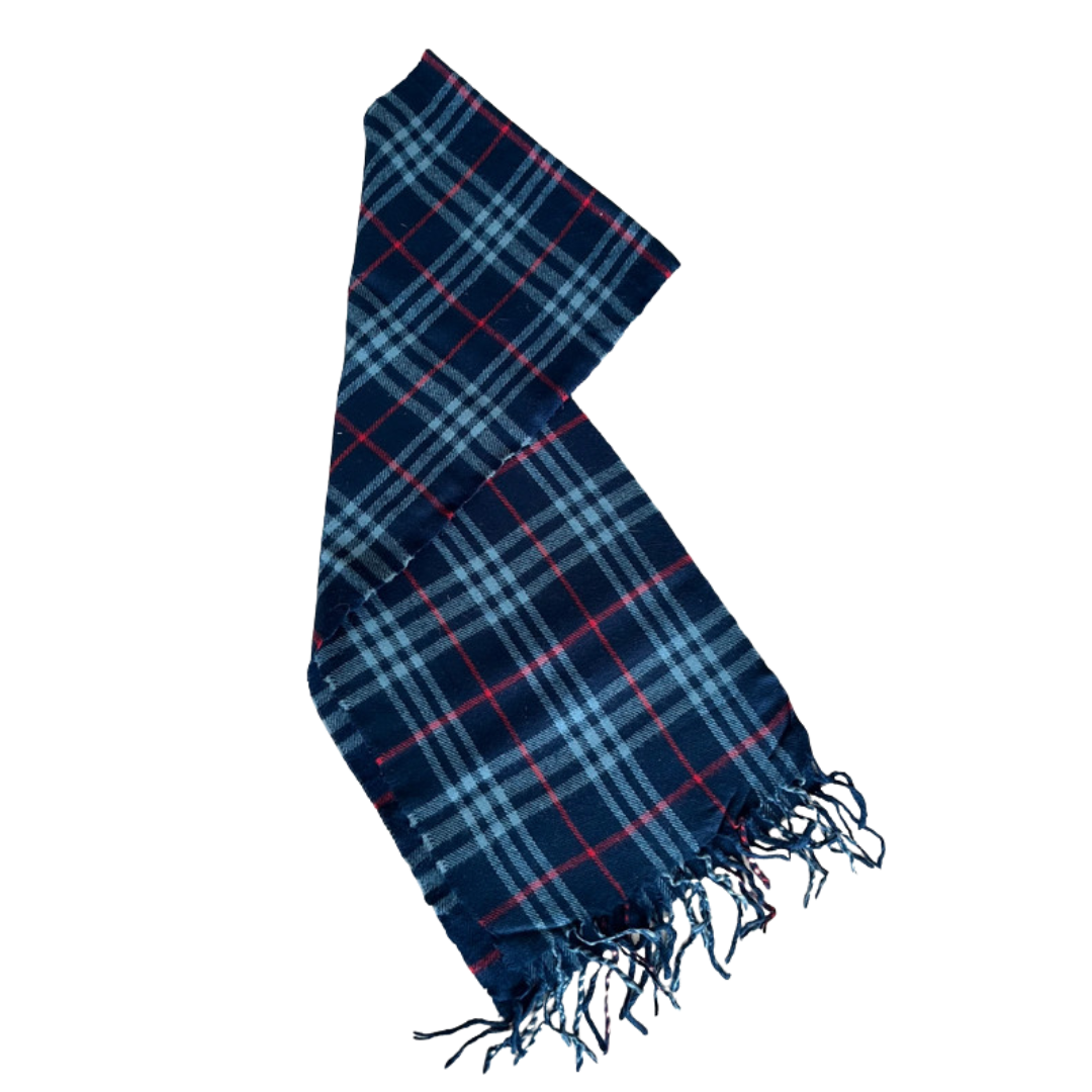 Burberry Scarf (Navy) (Vintage)