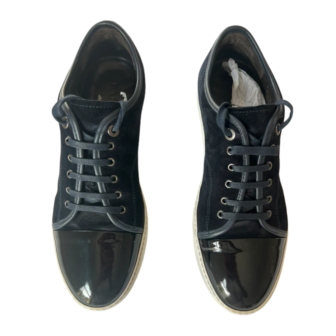 Lanvin Cap Toe Sneakers (Navy)