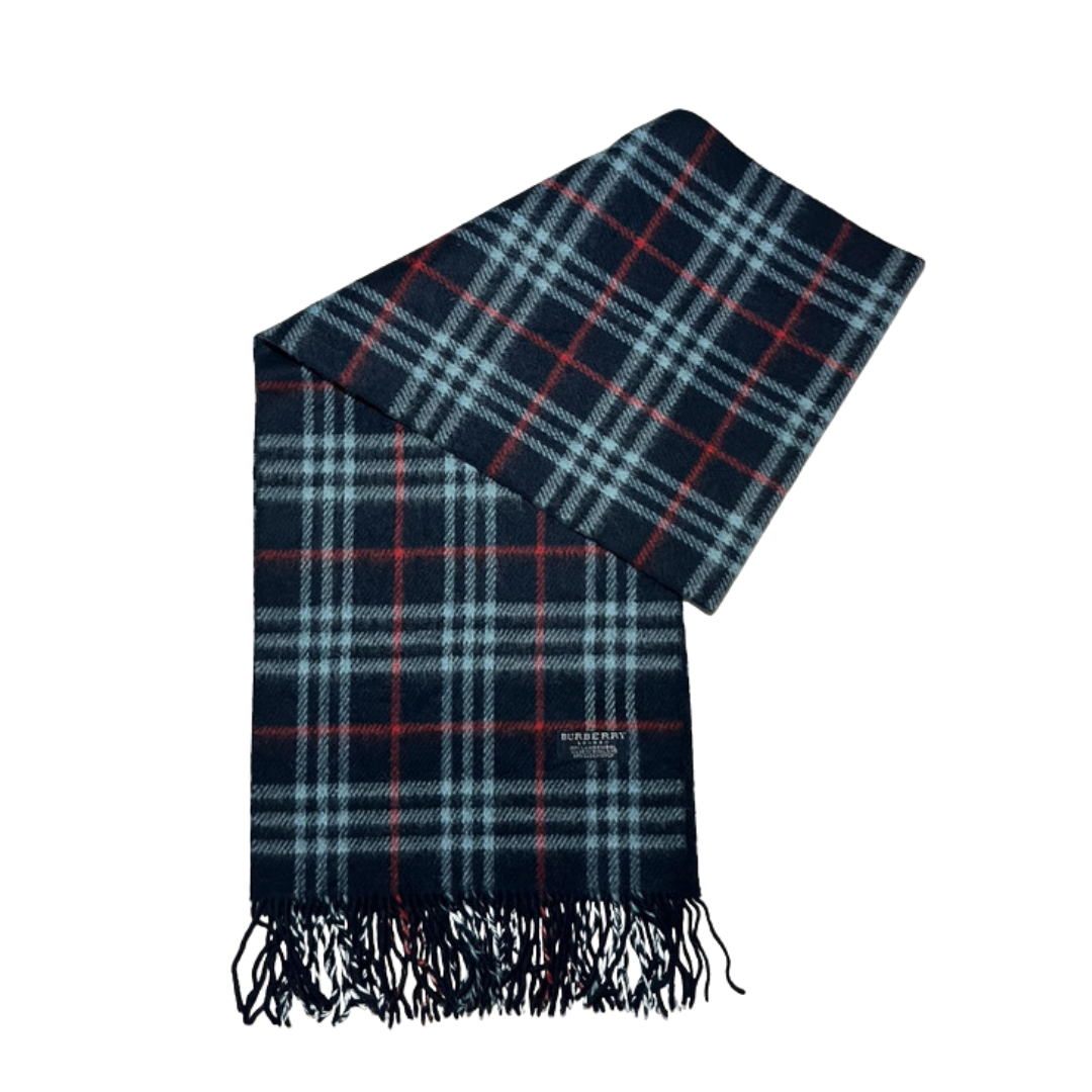 Burberry Scarf (Navy) (Vintage)