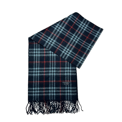 Burberry Scarf (Navy) (Vintage)