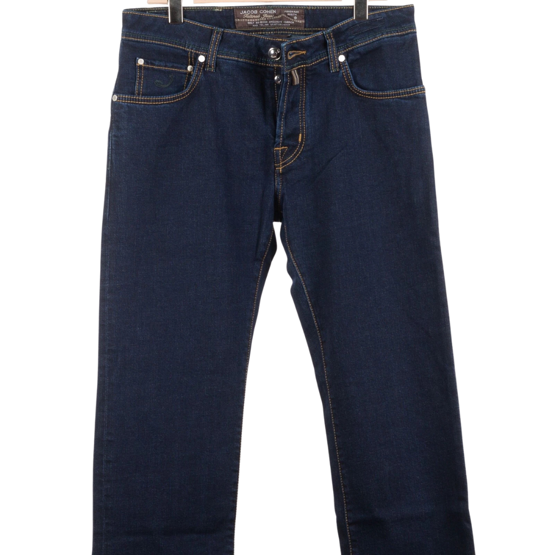 Jacob Cohën 620 Straight Fit Jeans (Navy) (New)