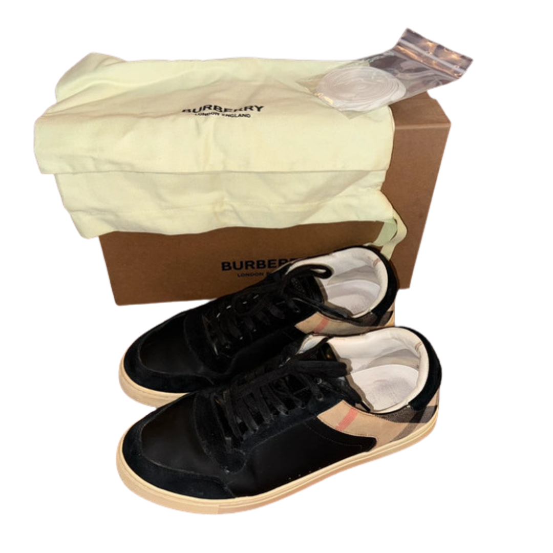 Burberry Checkered Low Sneakers (Black)