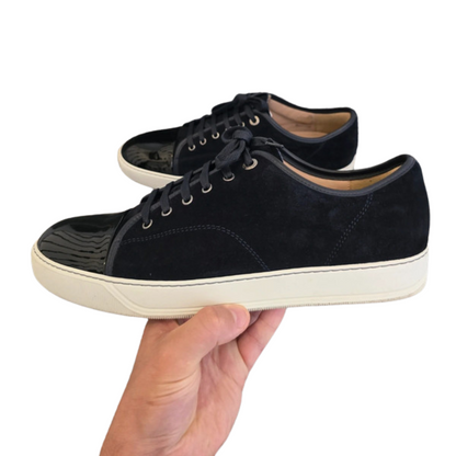 Lanvin Cap Toe Sneakers (Navy)