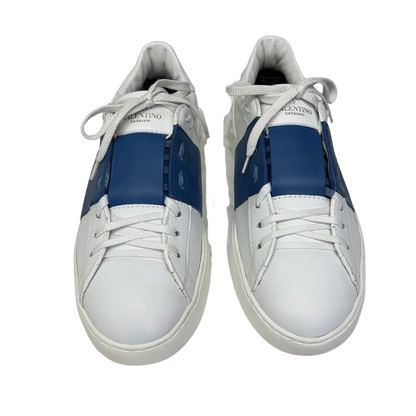 Valentino Garavani Open Sneakers (White Blue)