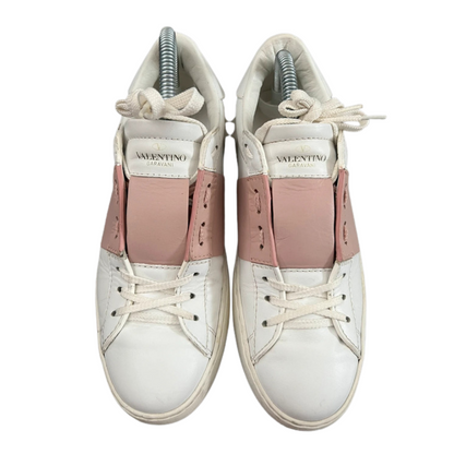 Valentino Garavani Open Sneakers (White Pink) (Womens)