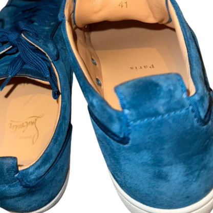 Christian Louboutin Louis Junior Sneakers (Velvet Blue)