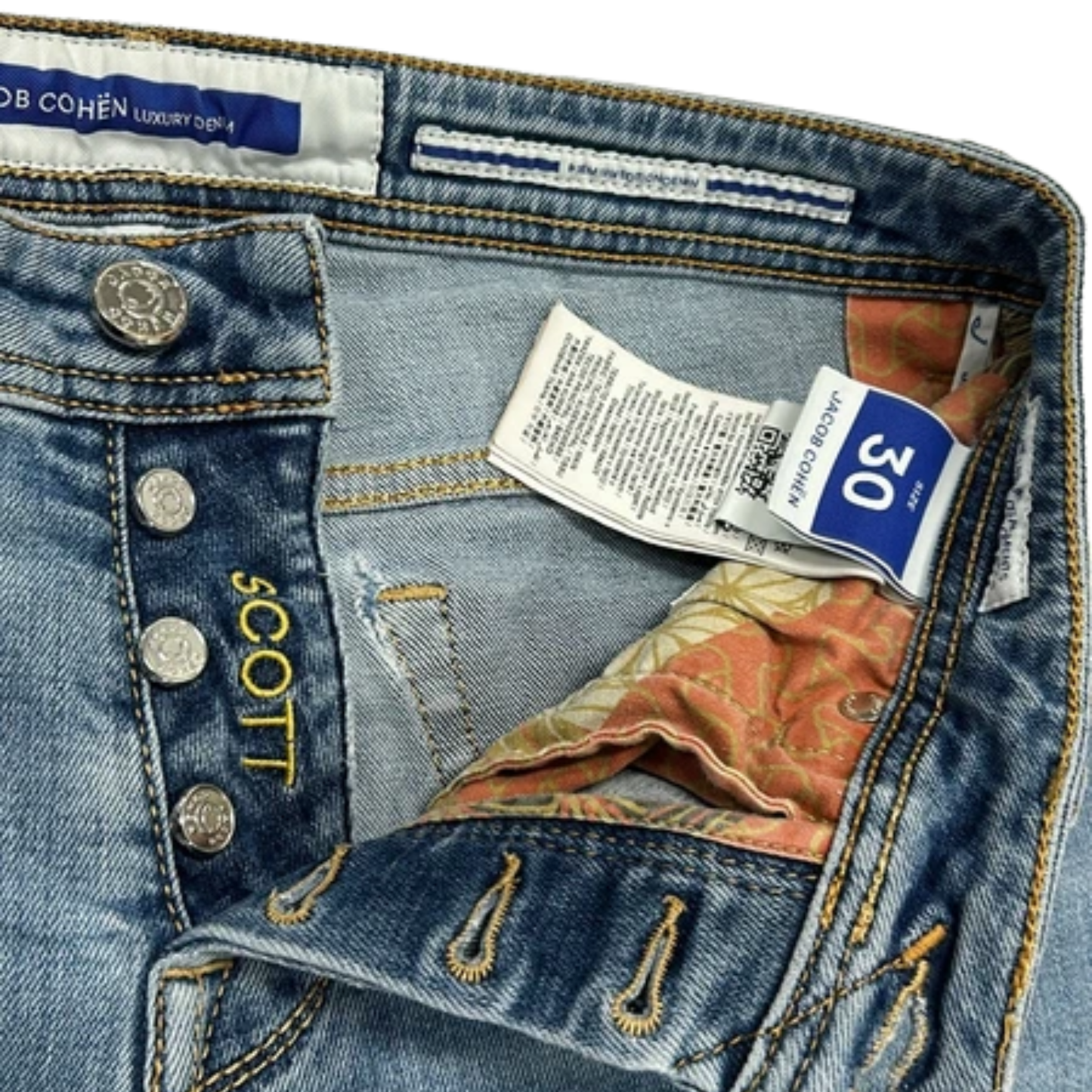 Jacob Cohën Scott Slim Fit Jeans (Blue)