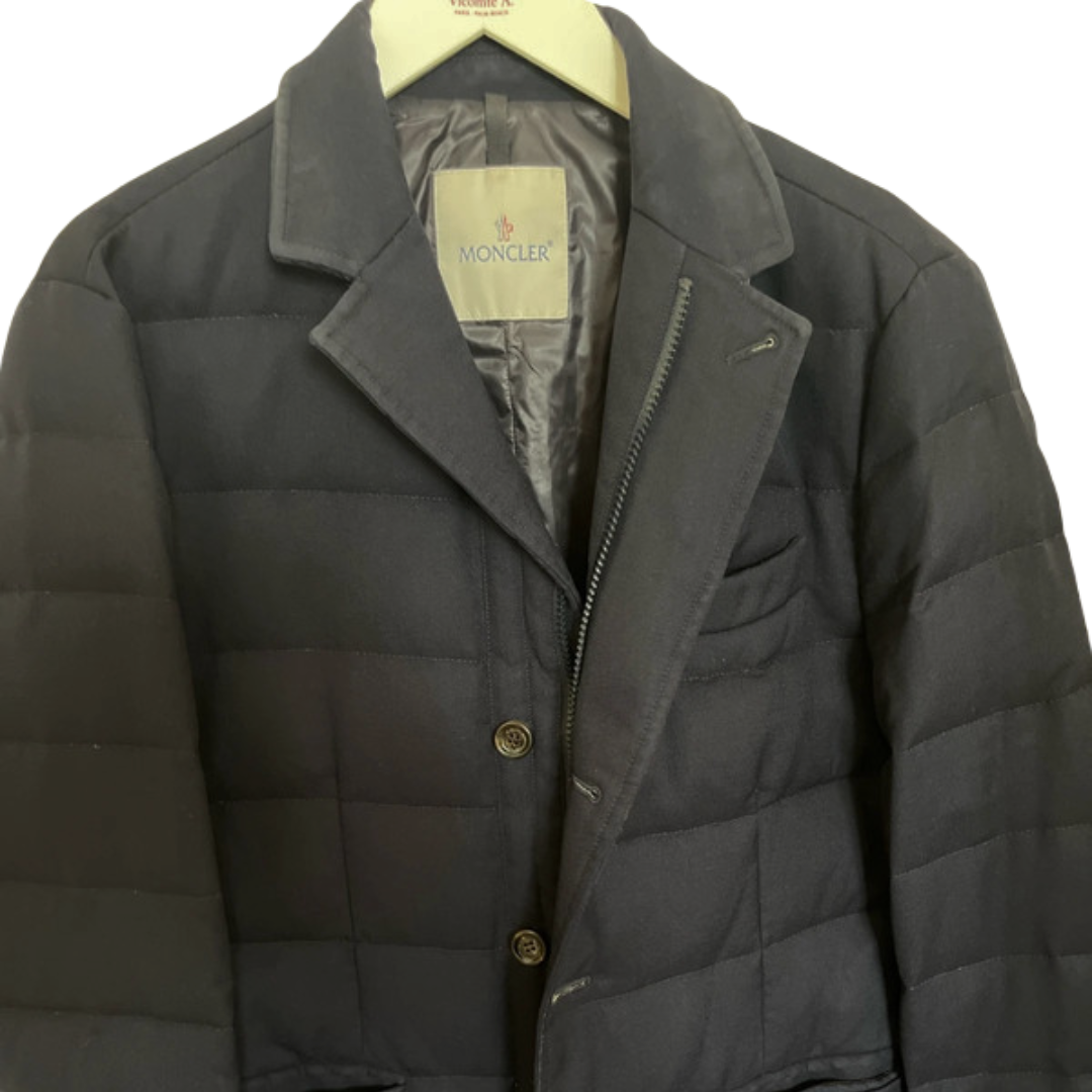 Moncler Rodin Quilted Down Jacket (Navy)