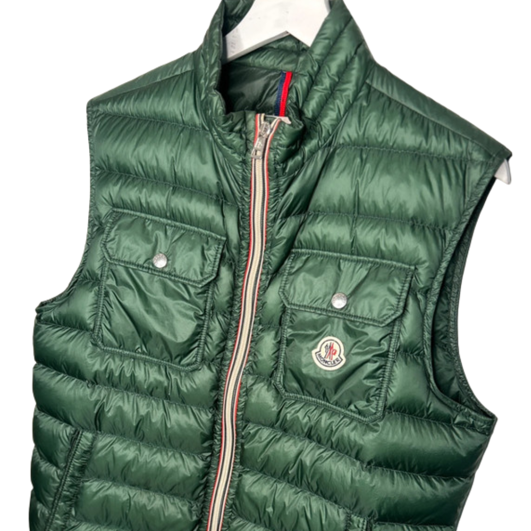 Moncler Gilet Down Vest (Dark Green)