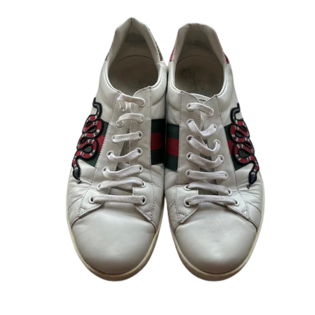 Gucci Ace Sneakers (White)