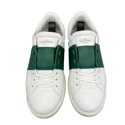 Valentino Garavani Open Sneakers (White Green)