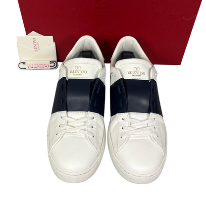Valentino Garavani Open Sneakers (White Navy)