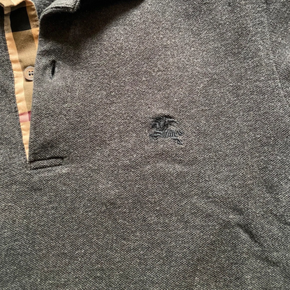 Burberry Polo Shirt (Dark Grey)