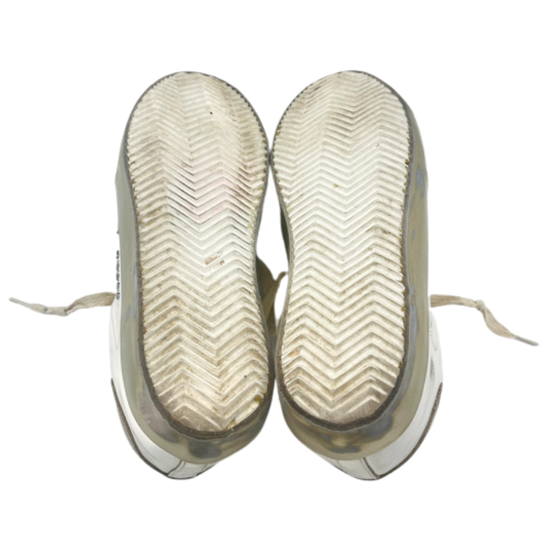 Golden Goose Superstar Sneakers (White Gold) Womens)