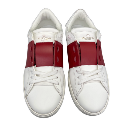 Valentino Garavani Open Sneakers (White Red)