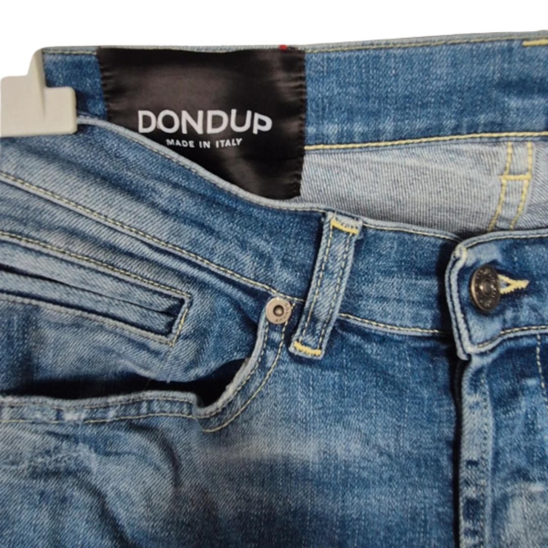 Dondup George Distressed Skinny Fit Jeans (Blue)