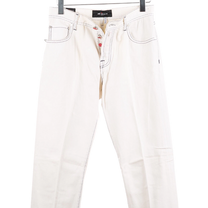 Kiton Napoli Slim Fit Jeans (White) (New)