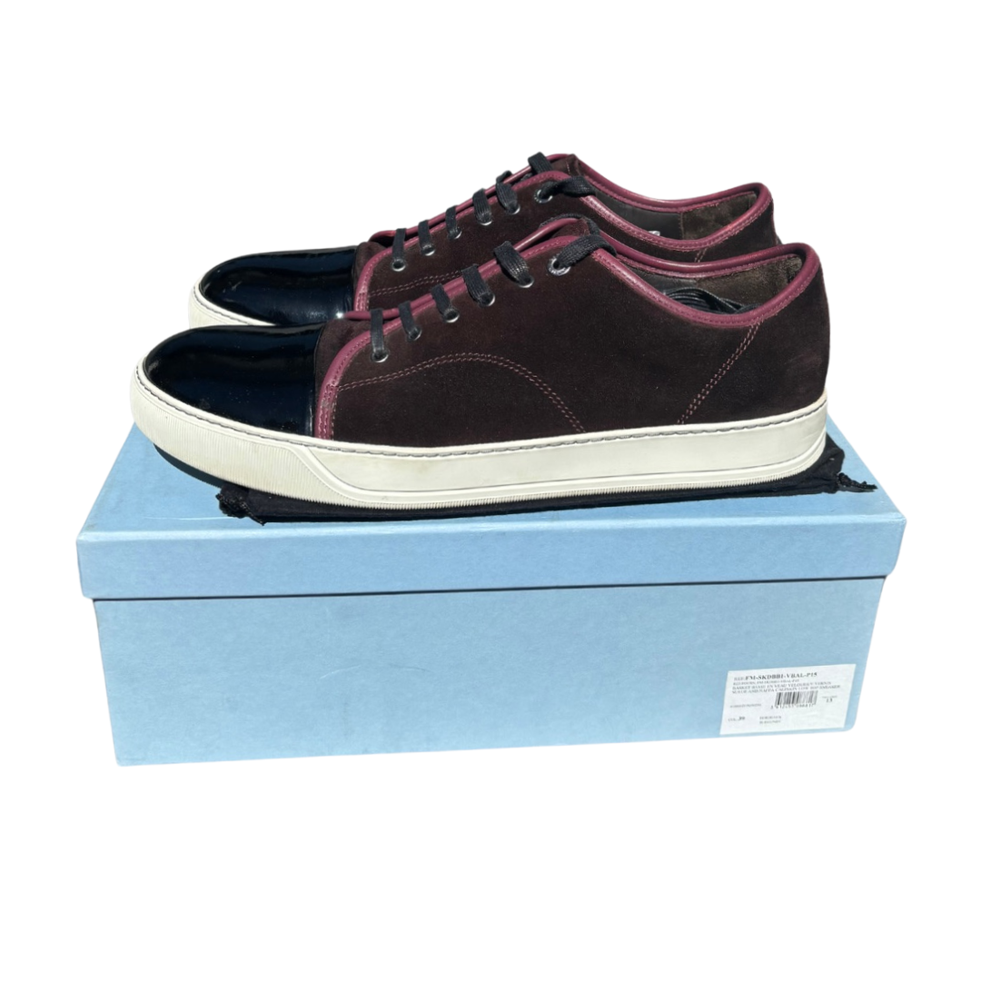 Lanvin Cap Toe Sneakers (Burgundy)