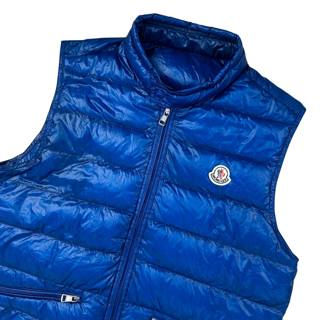 Moncler Gui Gilet Vest (Royal Blue)