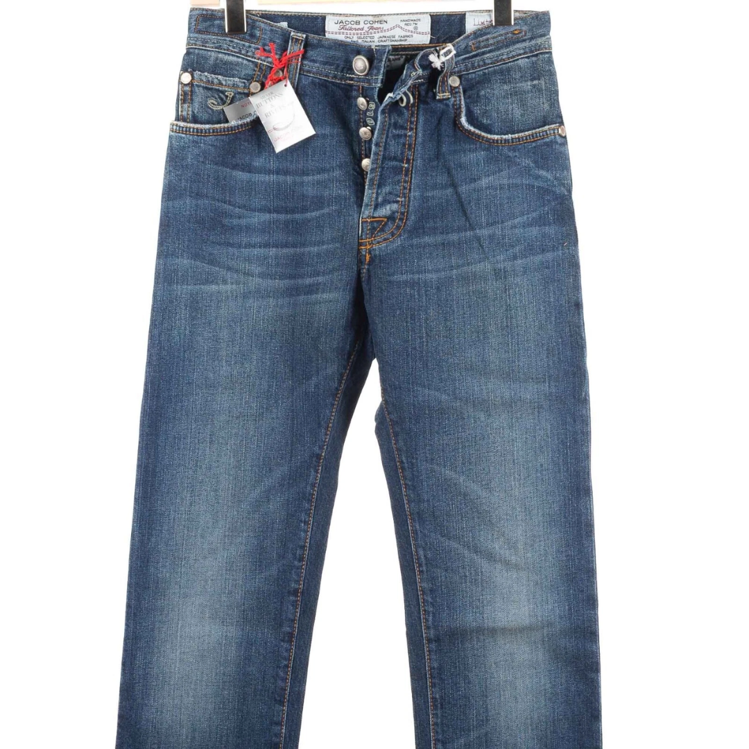 Jacob Cohën 610 Limited Edition Straight Fit Jeans (Navy) (New)