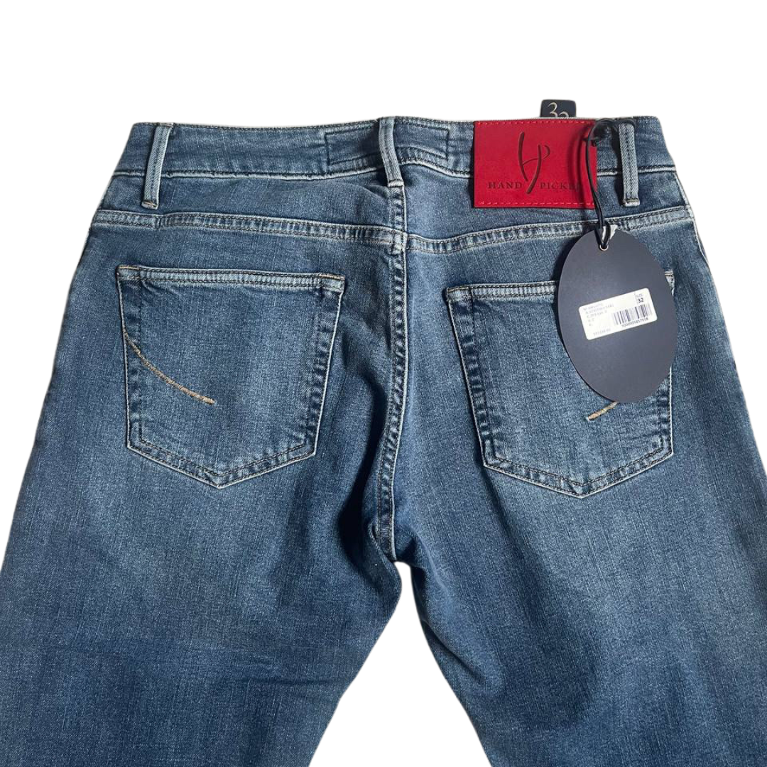 Handpicked Orvieto Slim Fit Jeans (Navy) (New)