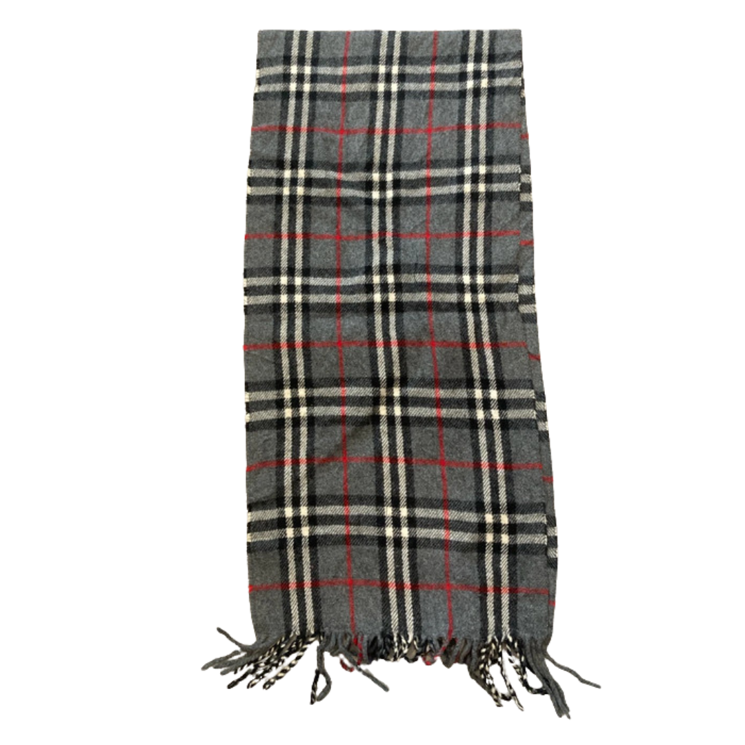 Burberry Scarf (Dark Grey) (Vintage)