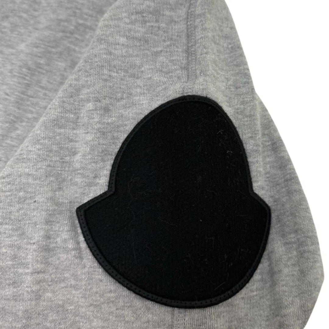 Moncler Maglia Zip Crewneck Sweatshirt (Grey)