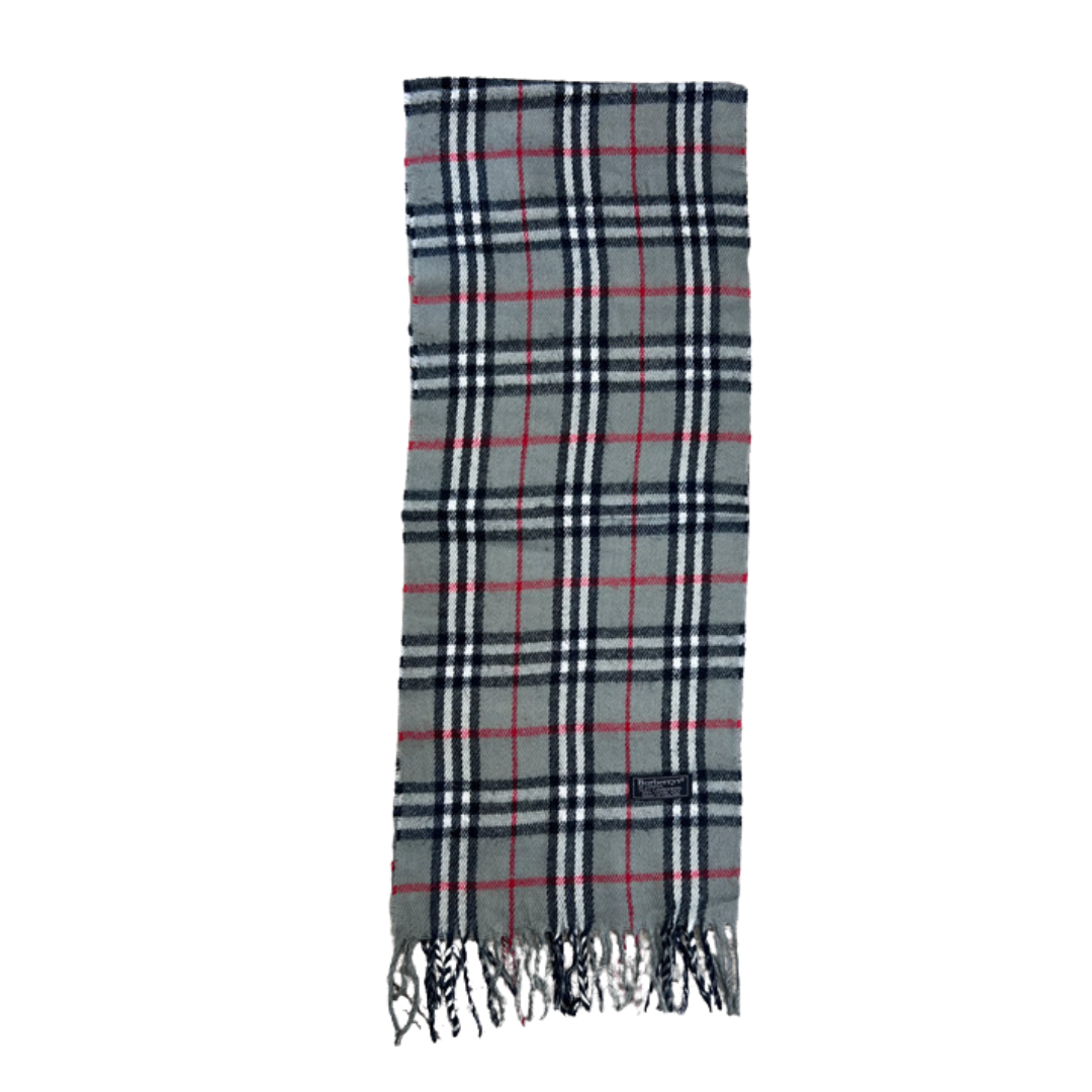 Burberry Scarf (Grey) (Vintage)