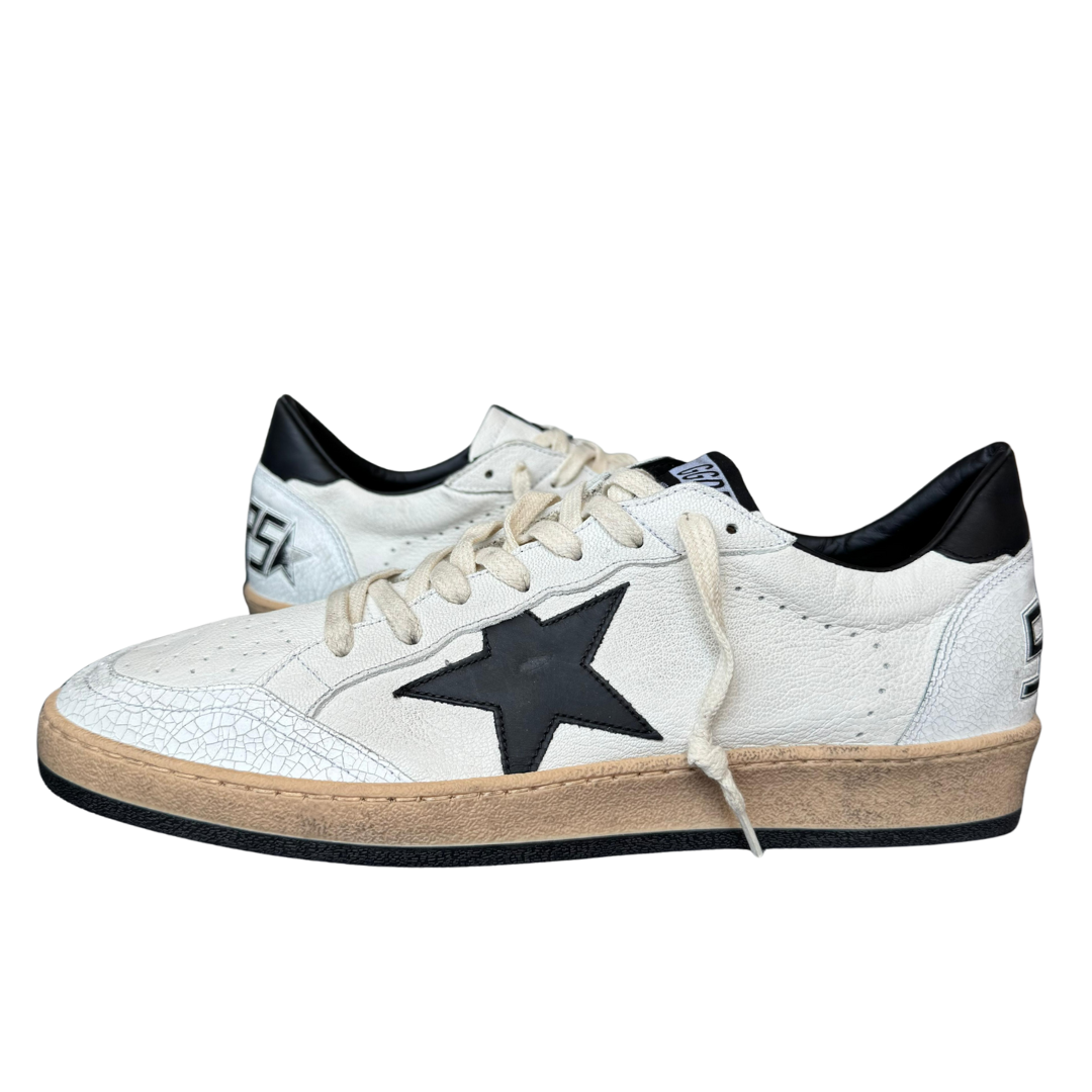 Golden Goose Ballstar Sneakers (White Black) (New)