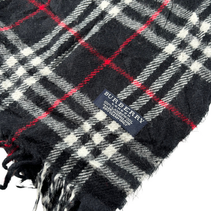 Burberry Scarf (Black) (Vintage)