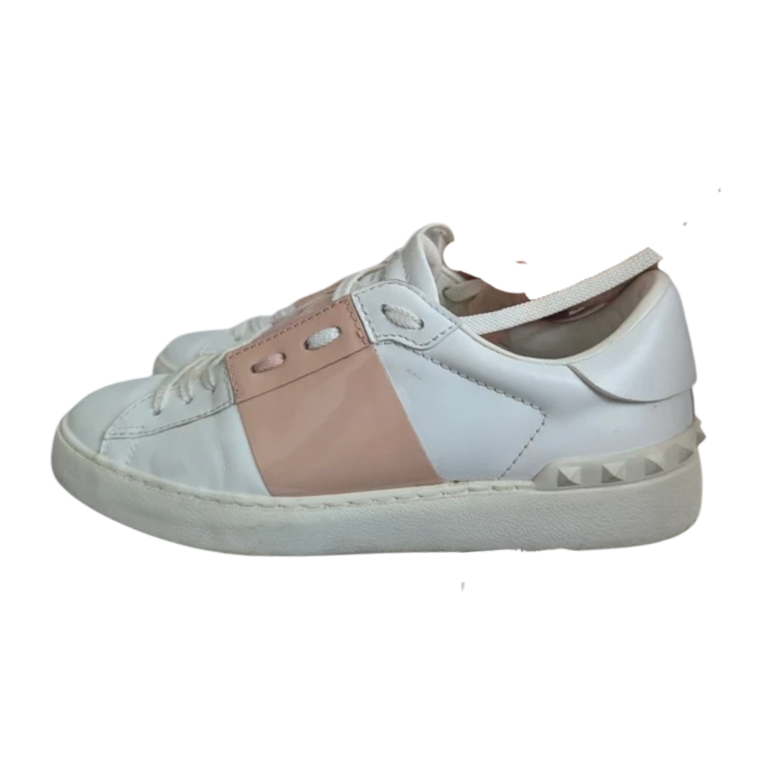 Valentino Garavani Open Sneakers (Patent Pink) (Womens)