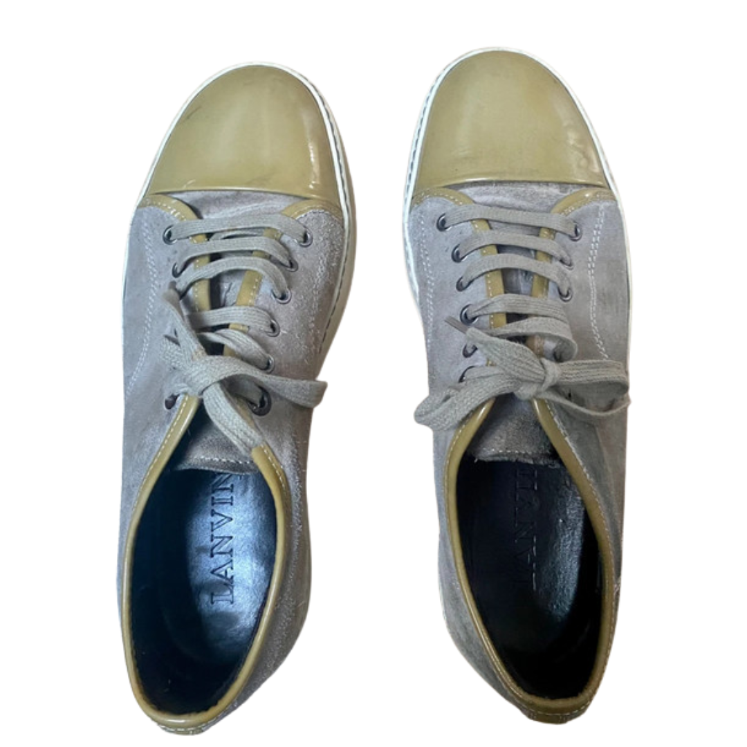 Lanvin Cap Toe Sneakers (Grey)
