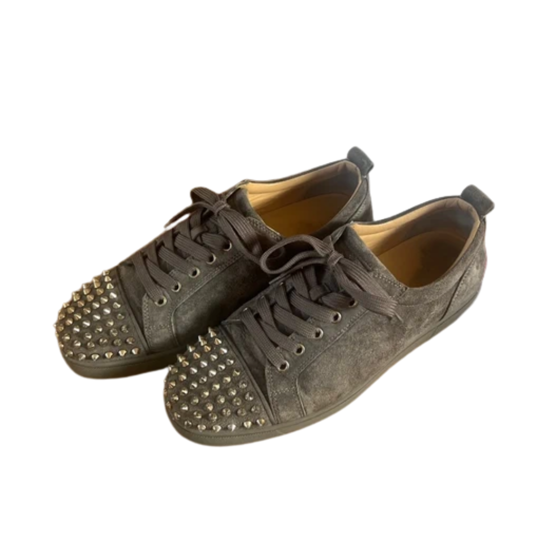 Christian Louboutin Louis Junior Spike Sneakers (Grey)