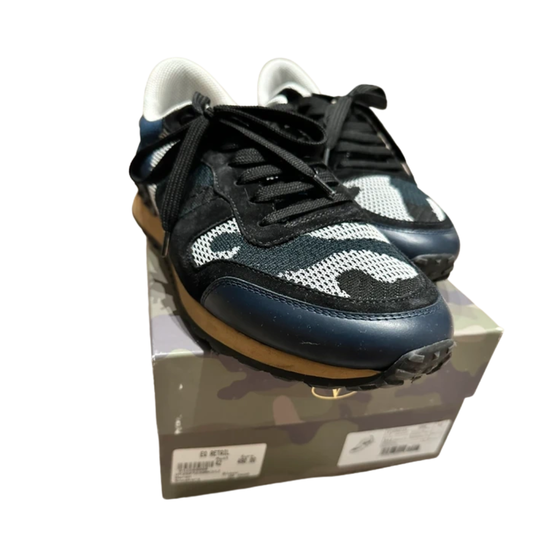 Valentino Garavani Rockrunner Sneakers (Navy)
