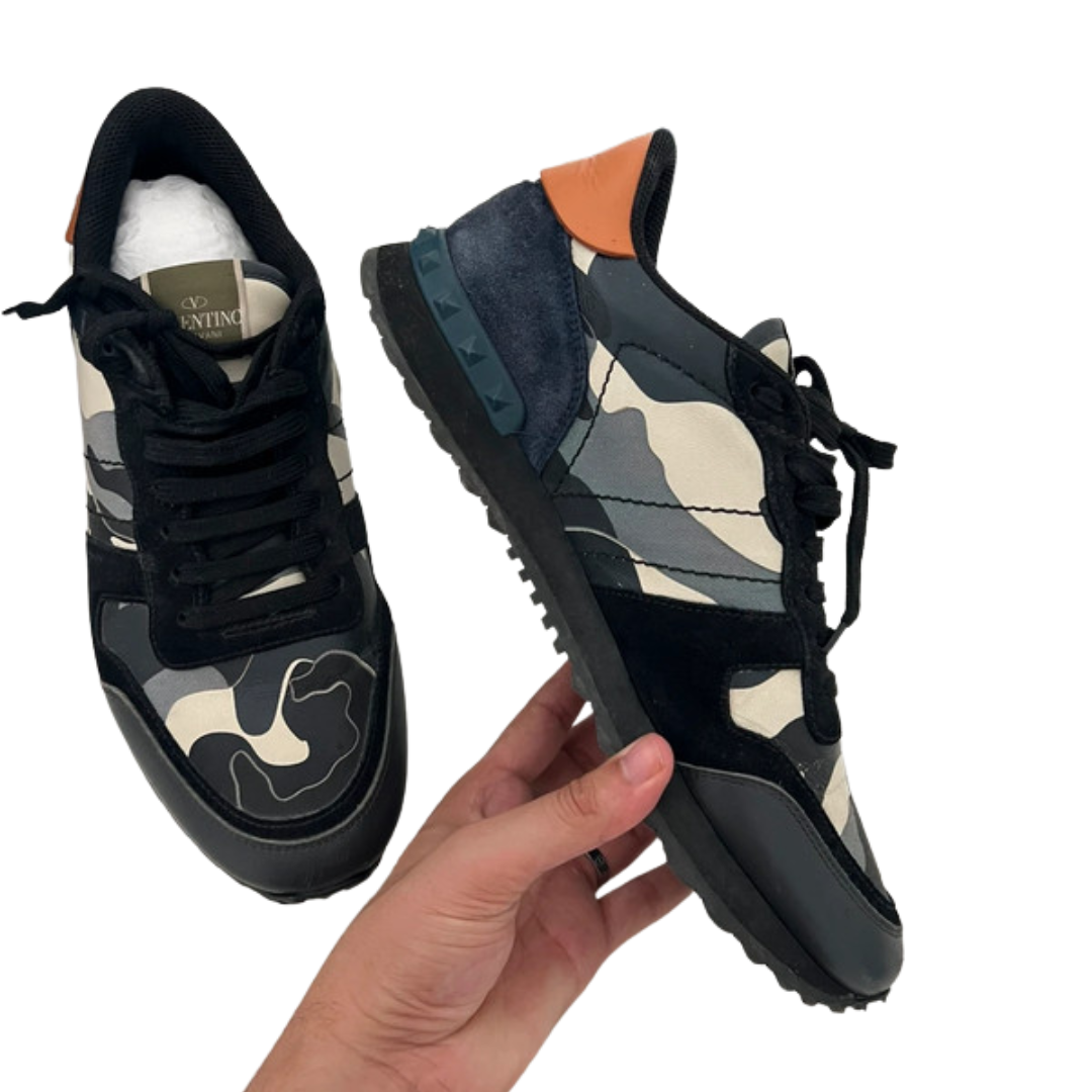 Valentino Garavani Rockrunner Sneakers (Black Camo)