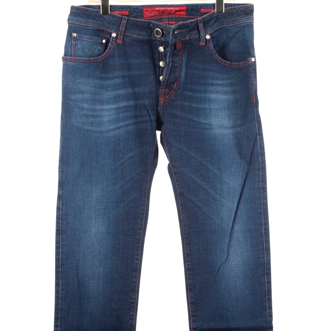 Jacob Cohën 622 Slim Fit Jeans (Navy) (New)