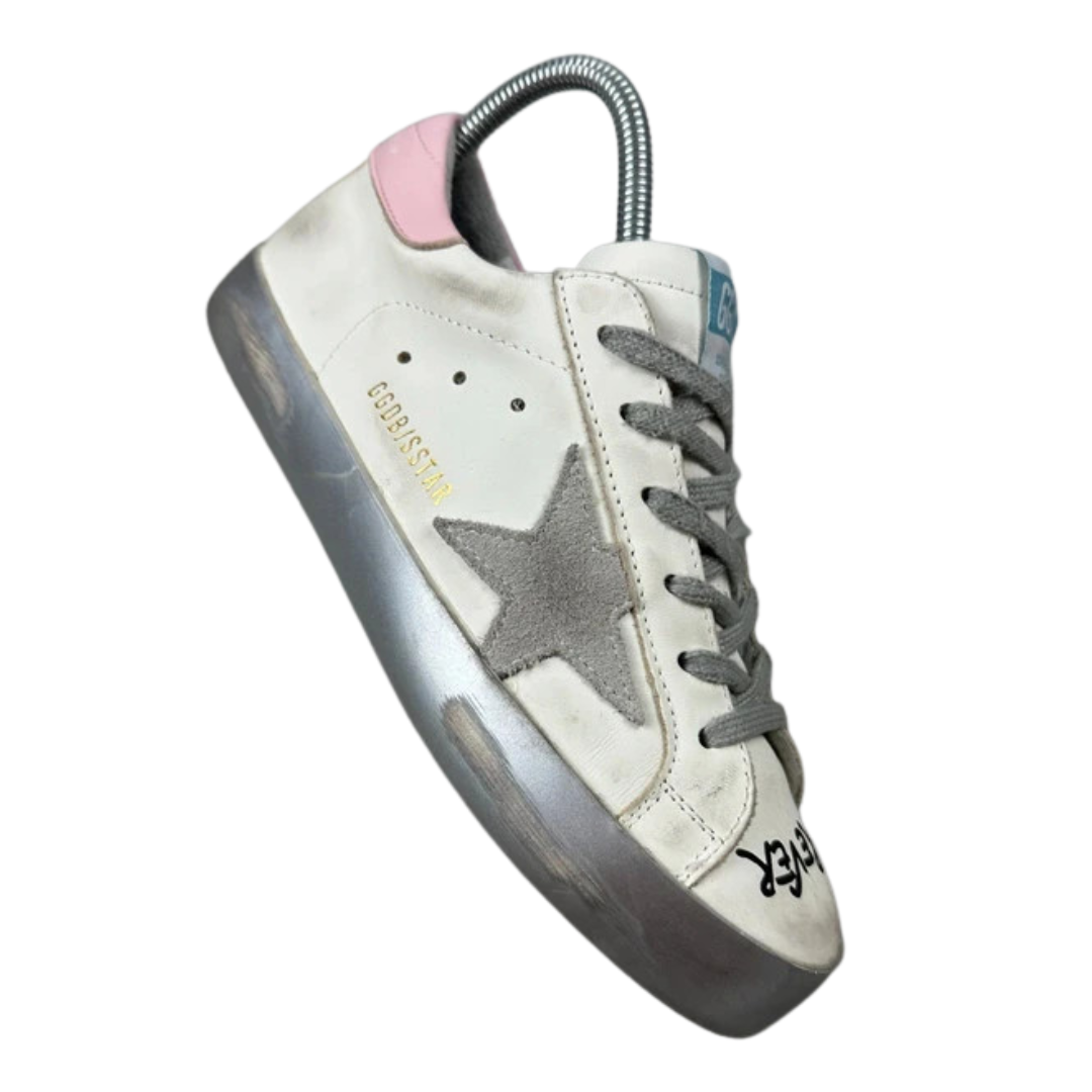 Golden Goose Superstar Sneakers (White Graffiti) (Women's)