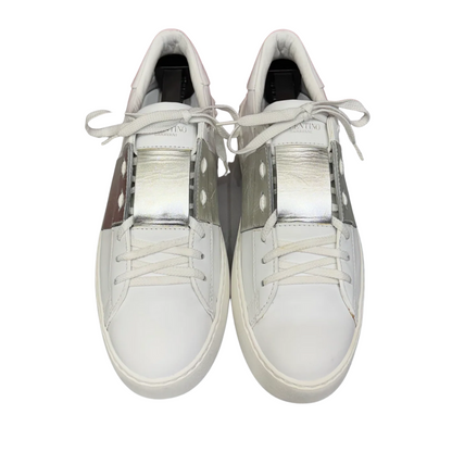 Valentino Garavani Open Sneakers (White Silver) (Womens)
