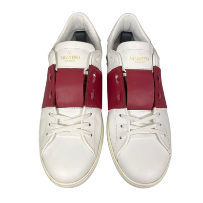 Valentino Garavani Open Sneakers (White Red)