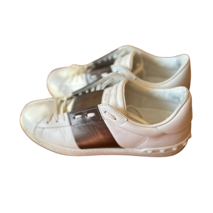 Valentino Garavani Open Sneakers (White Bronze)