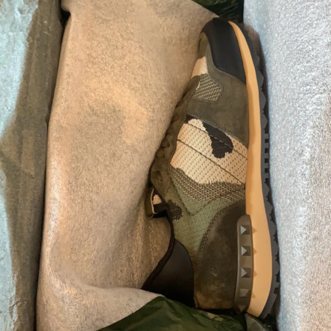 Valentino Garavani Rockrunner Sneakers (Dark Green)