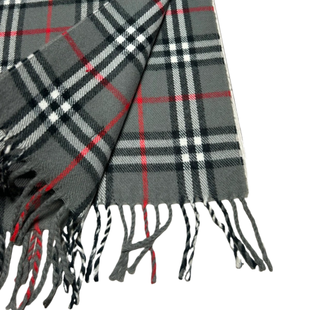 Burberry Scarf (Dark Grey) (Vintage)