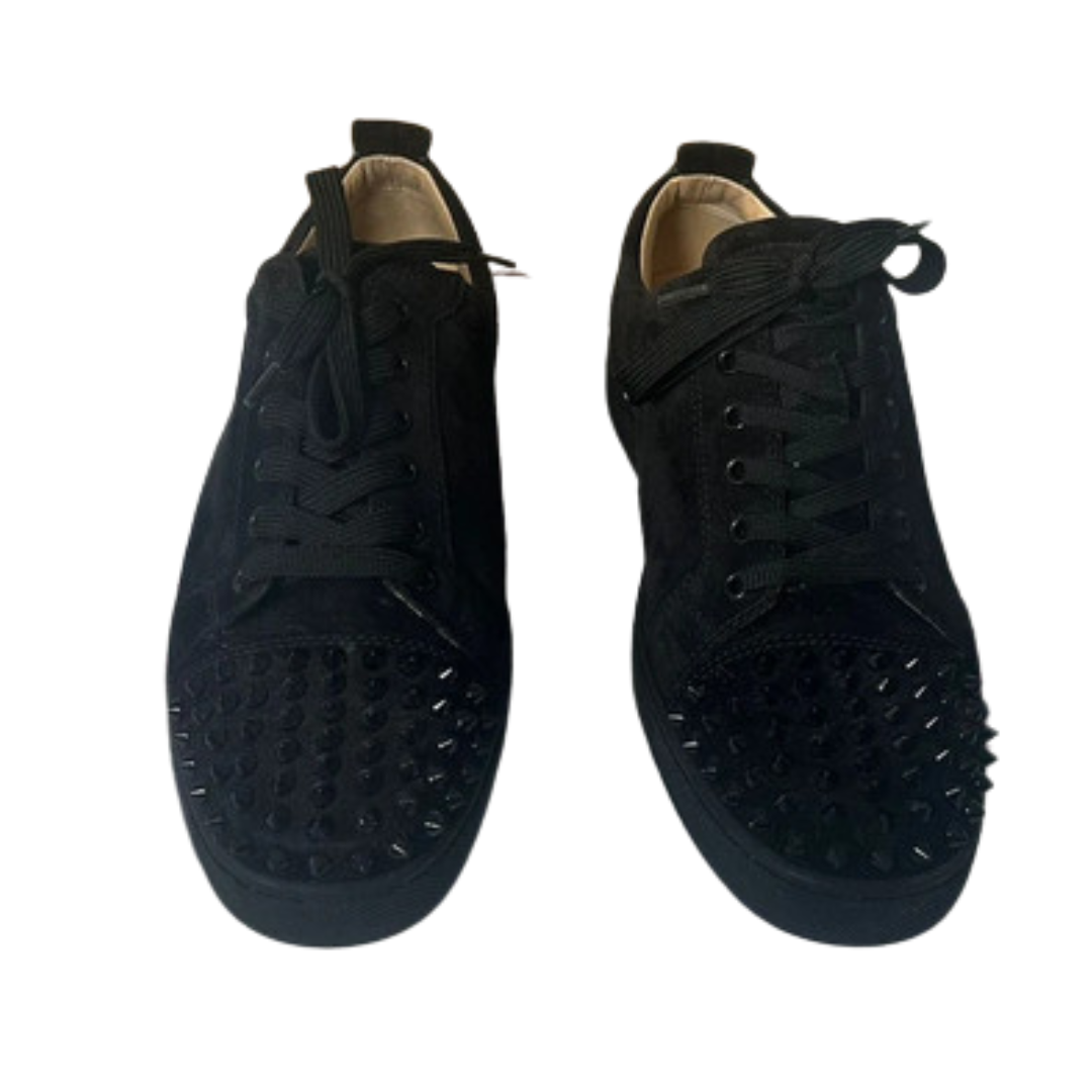 Christian Louboutin Louis Junior Spike Sneakers (Black)