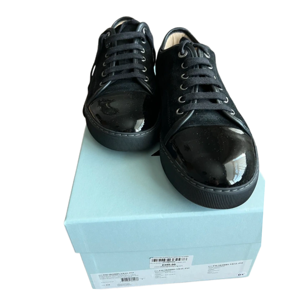 Lanvin Cap Toe Sneakers (Black)